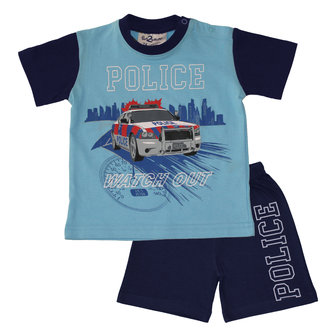 politie pyjama shortama jongens maat 62, 68, 74, 80, 86, 92, 98, 104, 110, 116, 122, 128, 134, 140, 146, 152, 164, 158, 176,