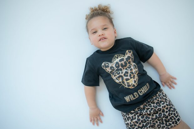 Meisjes Shortama Wild Child Panterprint Sfeerfoto 