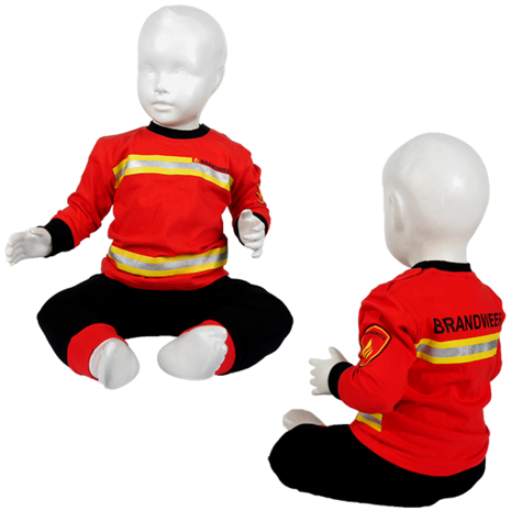 Brandweer pyjama - rood