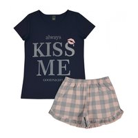 Meisjes shortama met roezelbroekje maat 152 - 164