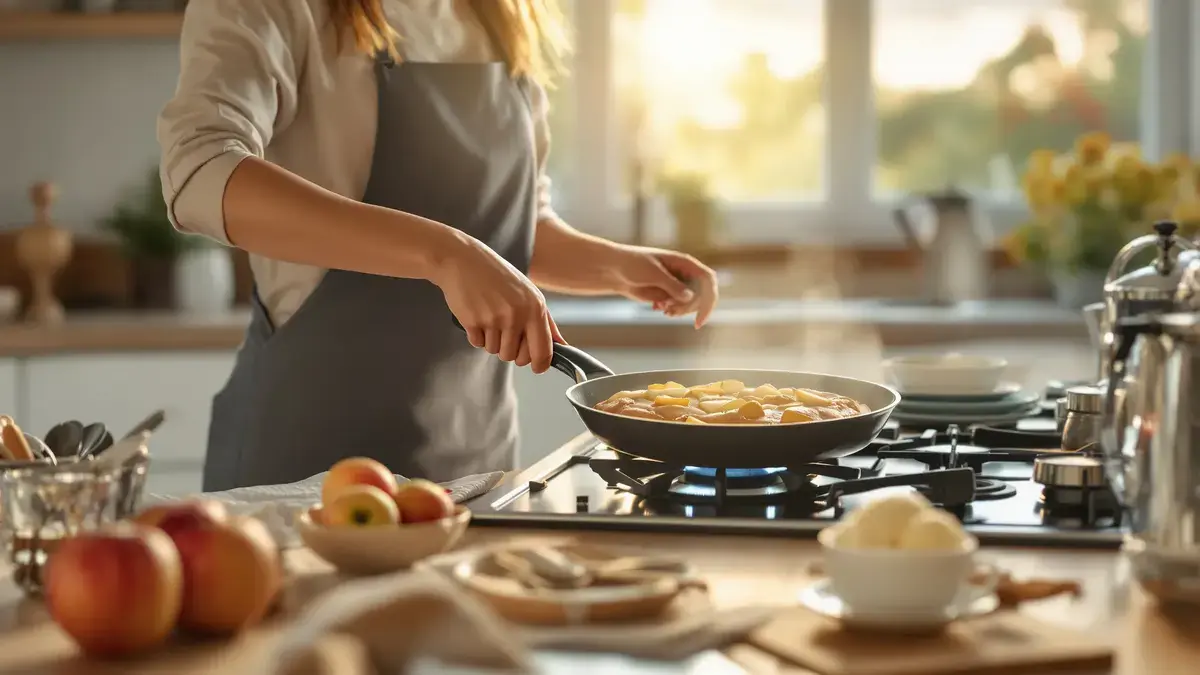 Deze appelcake uit de pan wordt snel uw favoriete dessert, eenvoudig en snel te maken