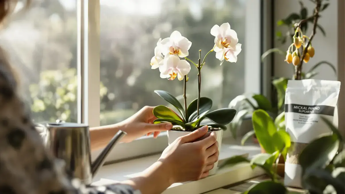 Gele blad op een orchidee eenvoudige handelingen om uw plant moeiteloos te redden
