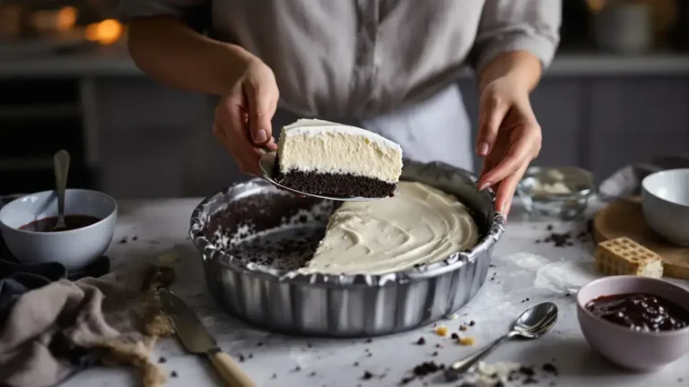 Deze ontdekking over desserts vervangt het gebruik van de oven en valt bij iedereen in de smaak met deze romige koekjestaart