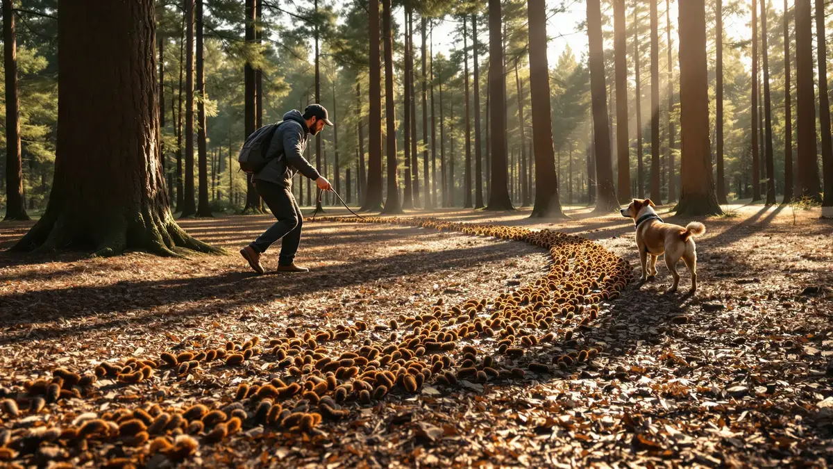 Deze rijen processierupsen in het bos vanaf februari verbergen een gevaar dat veel mensen voor hun honden onderschatten